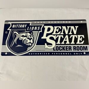 Penn State University PSU Nittany Lions Fan Metal Sign Man Cave 8.5x22